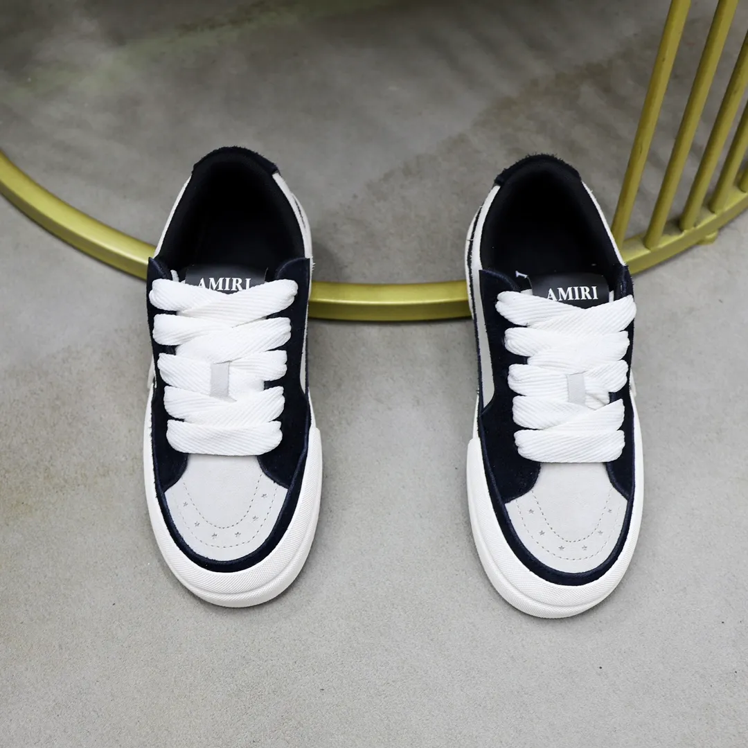 Men's men's shoes 💰540💰🔥🔥🔥 Couple style Amiri2024 new sports and casual shoes, casual, fashionable and versatile flat-soled moral training shoes. Classic color combination + perfect shoe shape, Amiri’s classic Logo star makes you and I fall in love. Imported cow suede leather makes the shoes more high-end. Recommended by major celebrities, bloggers and internet celebrities.   Color: black, off-white, blue, pink, red. Size: Women’s 35-40 (41 is custom-made and non-returnable) Men’s 38-44 (45 and 46 are custom-made and non-refundable)